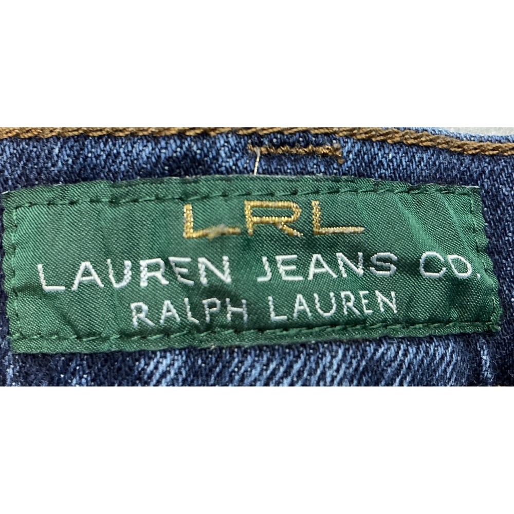 Lauren Ralph Lauren Vintage Jeans Straight Leg Dark Wash Blue Denim Womens 14 - Picture 9 of 16